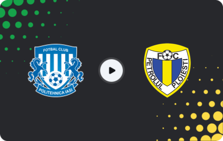Where to watch Politehnica Iasi — Petrolul Ploiesti, Cupa României, 27.08.2025