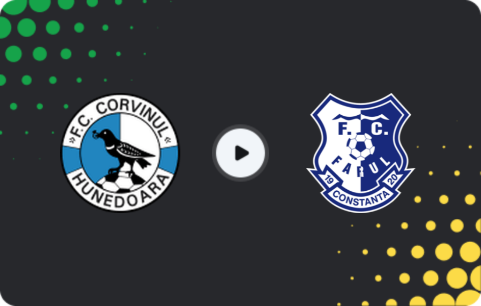 Where to watch Corvinul Hunedoara — Farul Constanta, Cupa României, 28.08.2025