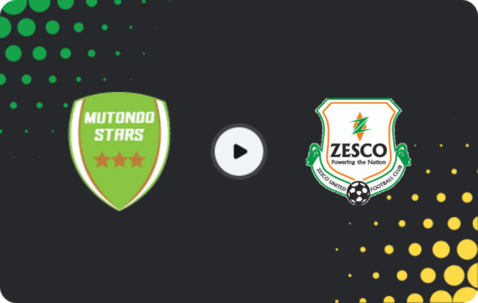 Where to watch Mutondo Stars — ZESCO United, Super League, 28.01.2026