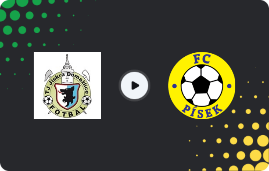 Where to watch Jiskra Domažlice — Písek, Cup, 28.08.2025