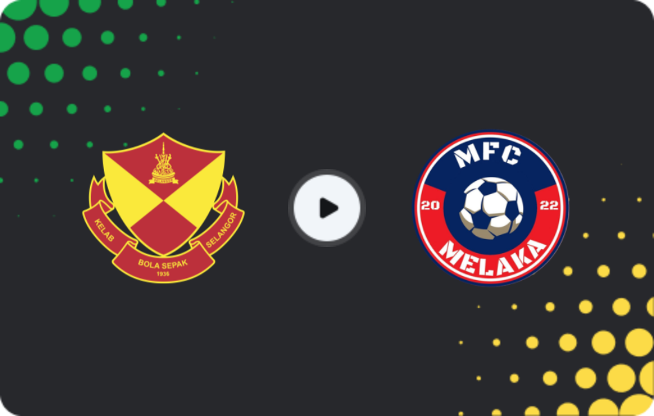 Where to watch Selangor FC — Melaka FC, Super League, 28.12.2025