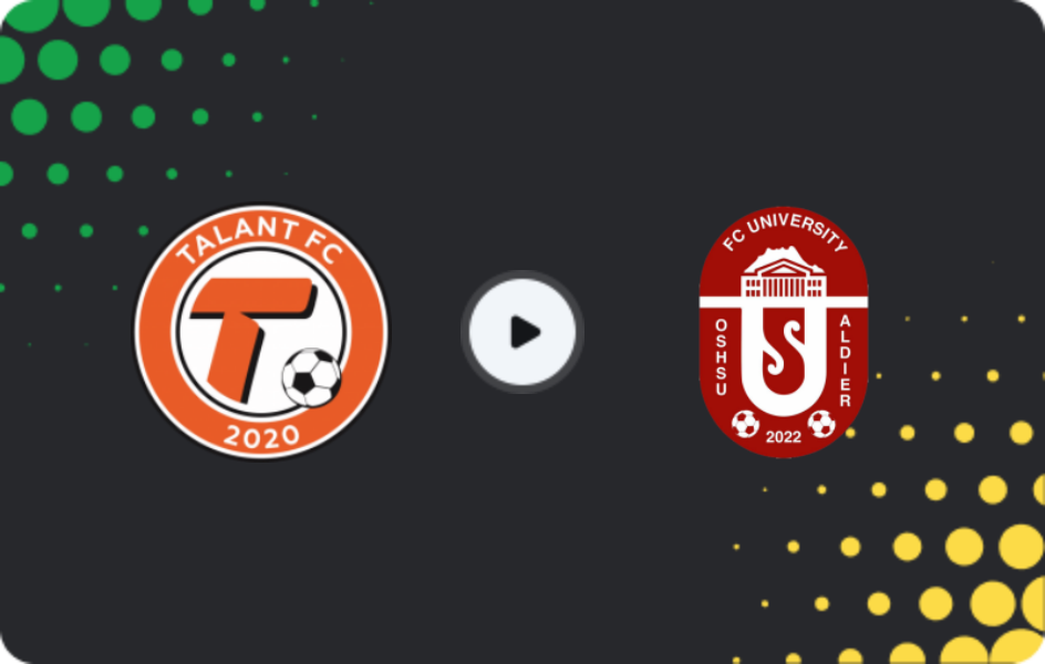 Where to watch Talant — OshMU Aldier, Premier League, 25.10.2025