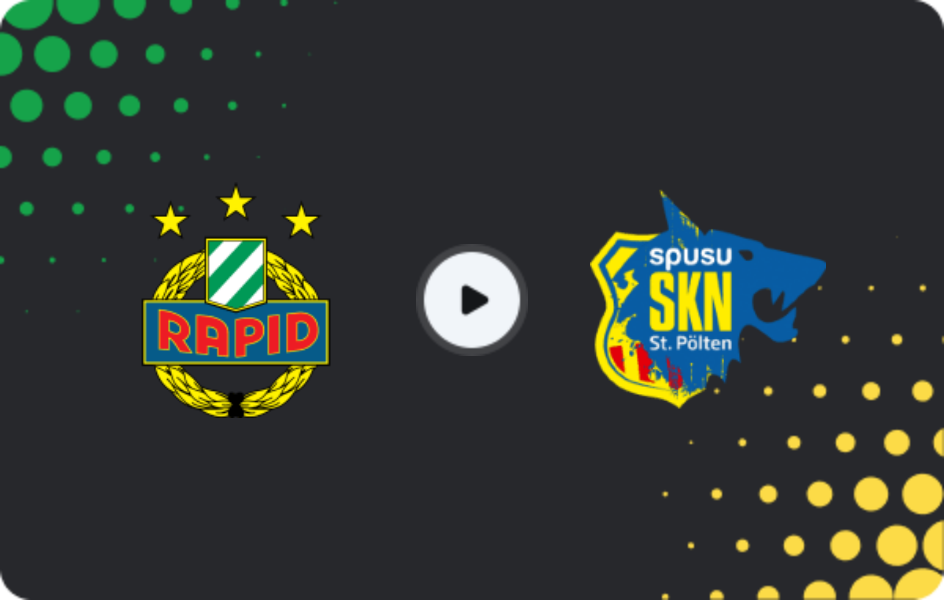 Where to watch Rapid Wien II — SKN ST. Polten, 2. Liga, 30.08.2025