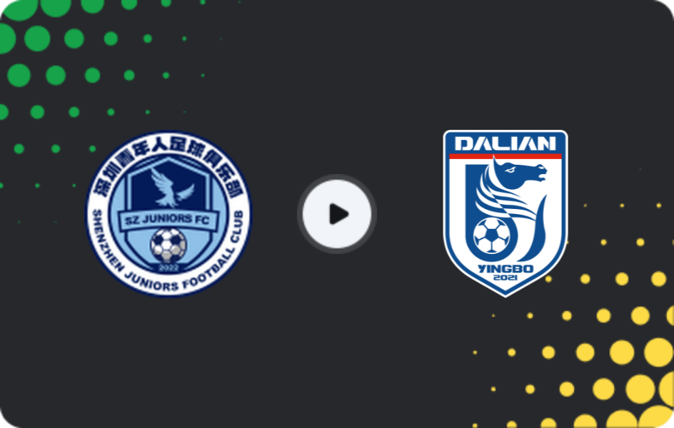 Where to watch Shenzhen Juniors — Dalian Yingbo, FA Cup, 21.05.2025