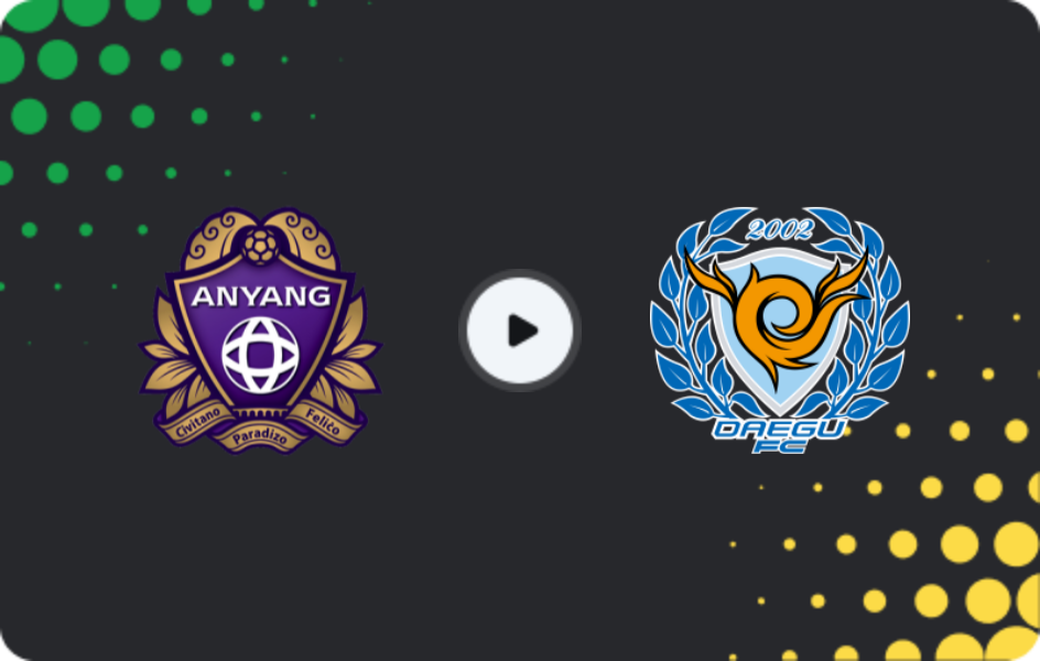 Where to watch FC Anyang — Daegu FC, FA Cup, 14.05.2025