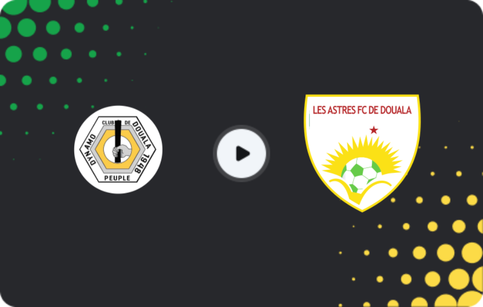Where to watch Dynamo de Douala — Les Astres, Elite One, 14.05.2025