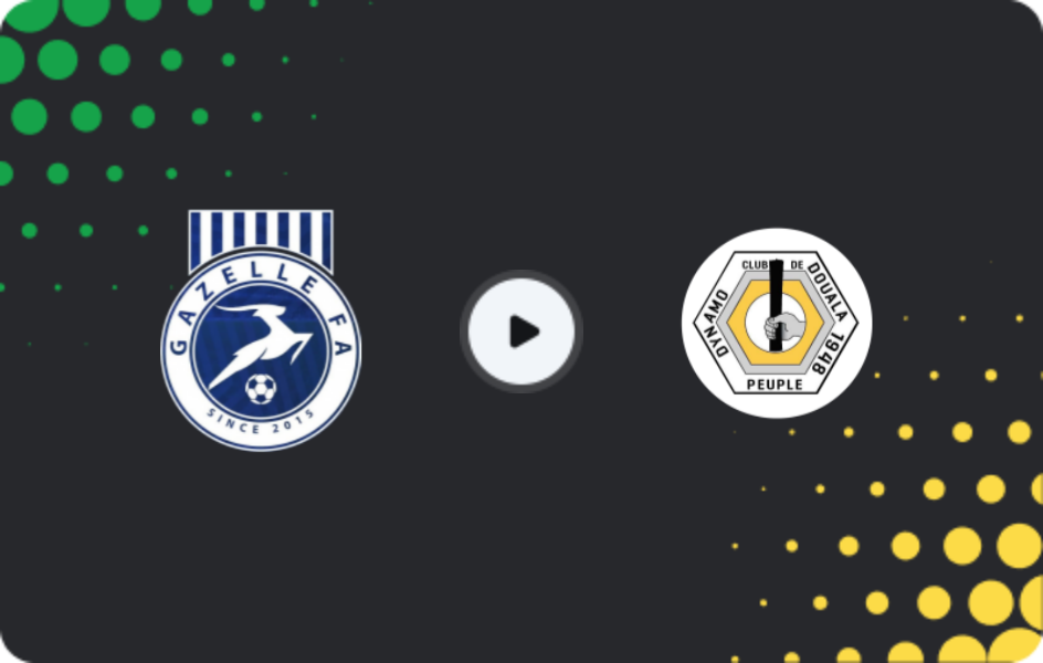 Where to watch Gazelle — Dynamo de Douala, Elite One, 12.03.2025