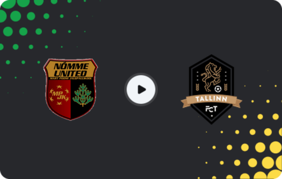 Where to watch Nõmme United — FC Tallinn, Esiliiga A, 31.08.2025