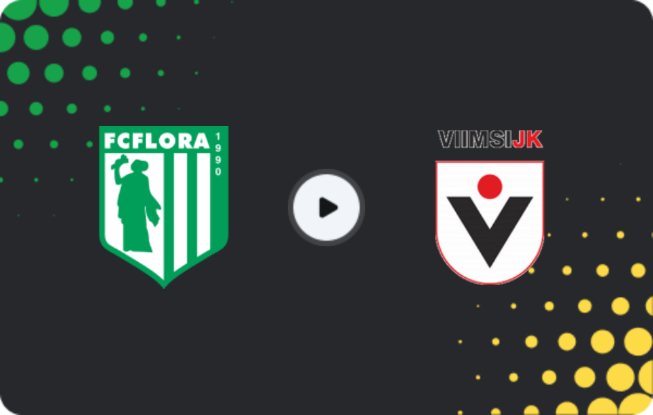 Where to watch Flora II — Viimsi, Esiliiga A, 31.08.2025