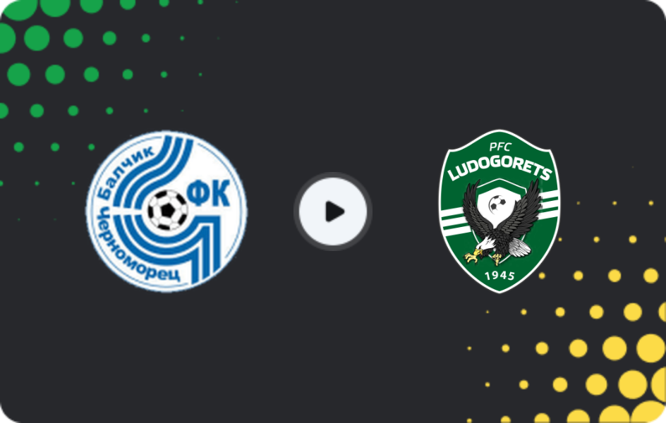 Where to watch Chernomorets Balchik — Ludogorets III, Third League - Northeast, 03.09.2025