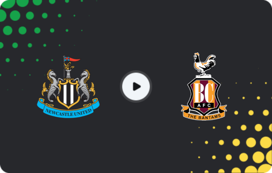 Where to watch Newcastle — Bradford City, League Cup, 24.09.2025