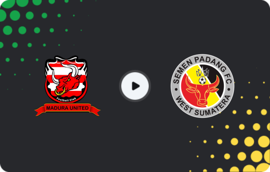 Where to watch Madura United — Semen Padang, Liga 1, 28.12.2025