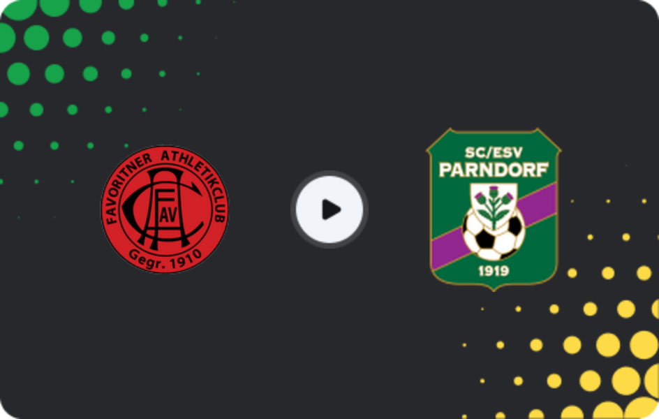 Where to watch Favoritner AC — Parndorf, Regionalliga - Ost, 12.09.2025