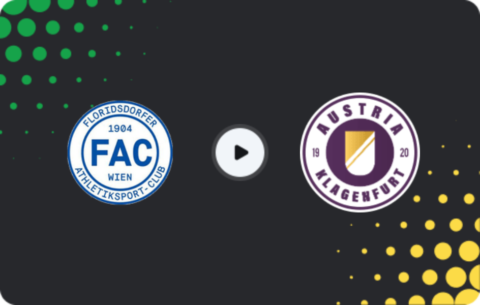Where to watch Floridsdorfer AC — Austria Klagenfurt, 2. Liga, 12.09.2025