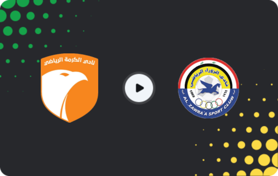 Where to watch Al-Karma — Al Zawra'a, Stars League, 27.09.2025