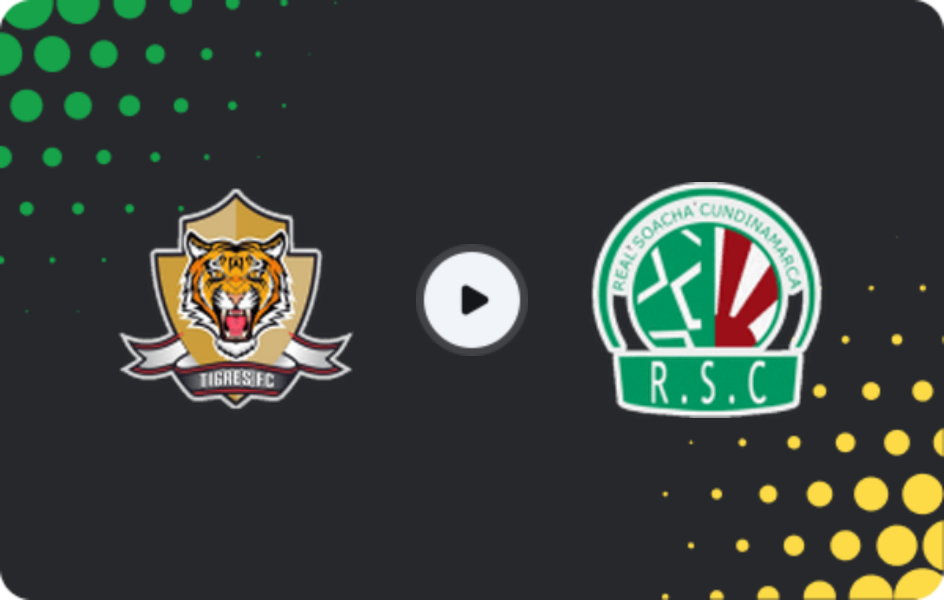 Where to watch Tigres FC — Real Soacha, Primera B, 14.09.2025