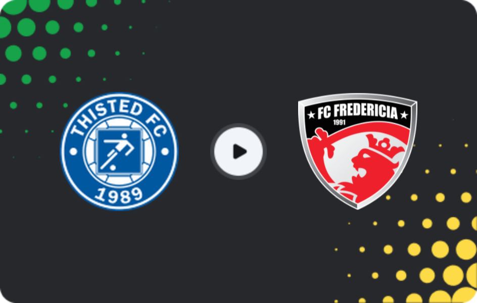 Where to watch Thisted FC — Fredericia, DBU Pokalen, 24.09.2025