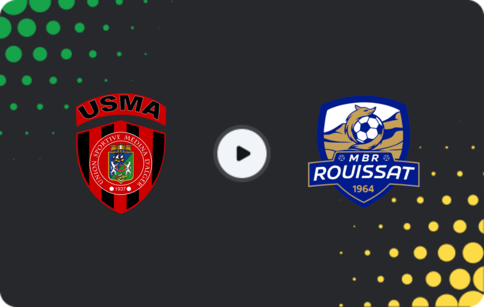 Where to watch USM Alger — MB Rouissat, Ligue 1, 22.12.2025
