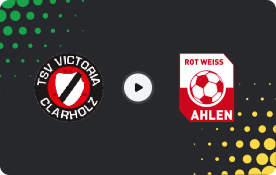 Where to watch Victoria Clarholz — Rot Weiss Ahlen, Oberliga - Westfalen, 14.09.2025