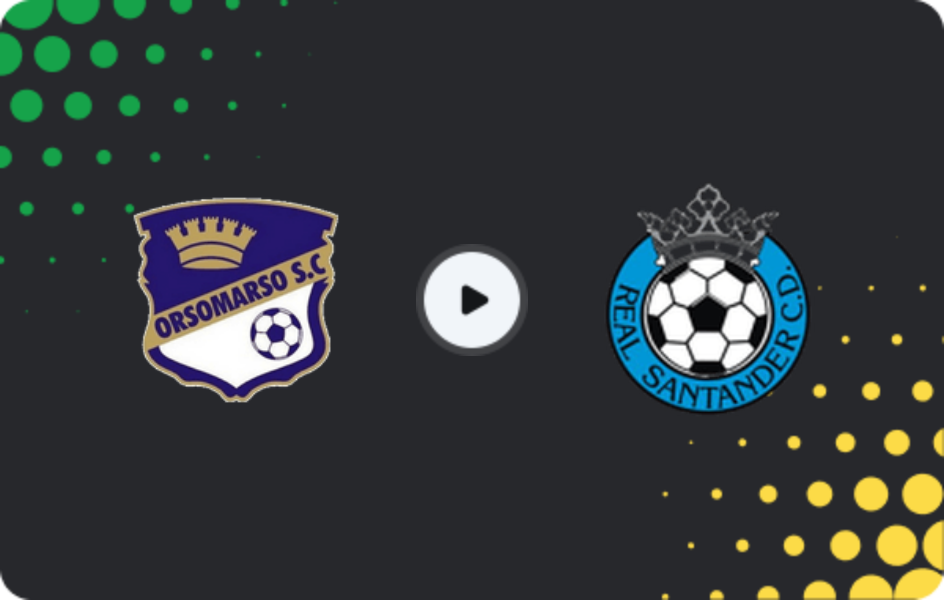 Where to watch Orsomarso — Real Santander, Primera B, 15.09.2025