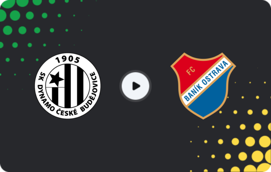 Where to watch České Budějovice — Baník Ostrava, Cup, 24.09.2025
