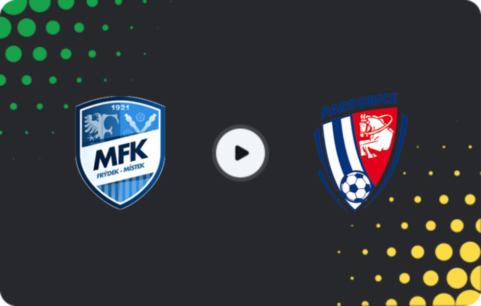 Where to watch Frýdek-Místek — Pardubice, Cup, 24.09.2025