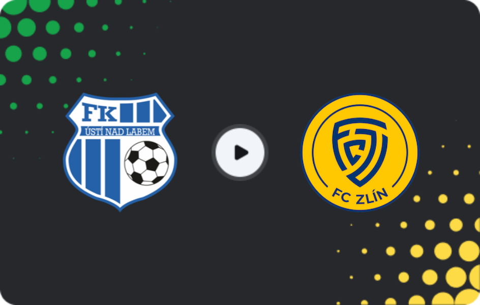 Where to watch Ústí nad Labem — Zlin, Cup, 24.09.2025