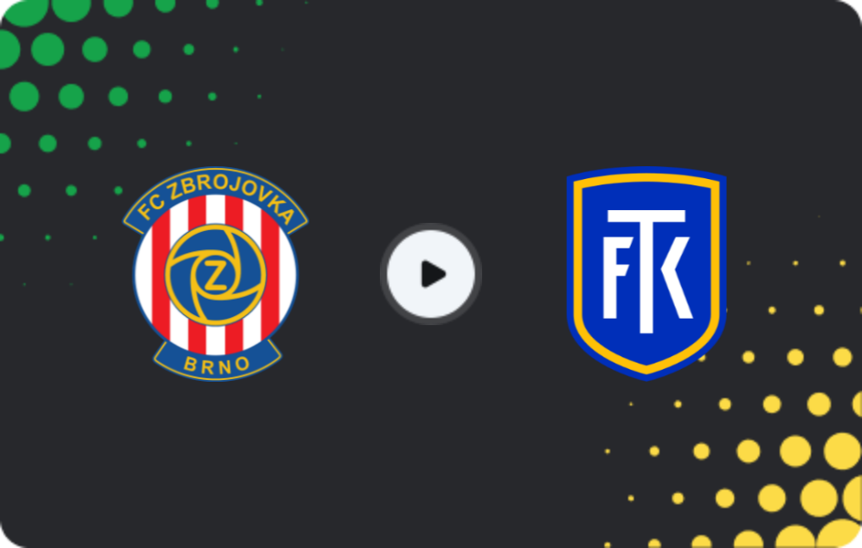 Where to watch Zbrojovka Brno — Teplice, Cup, 24.09.2025