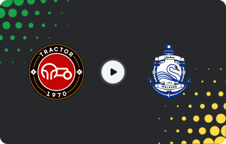 Where to watch Tractor — Malavan, Persian Gulf Pro League, 31.12.2025