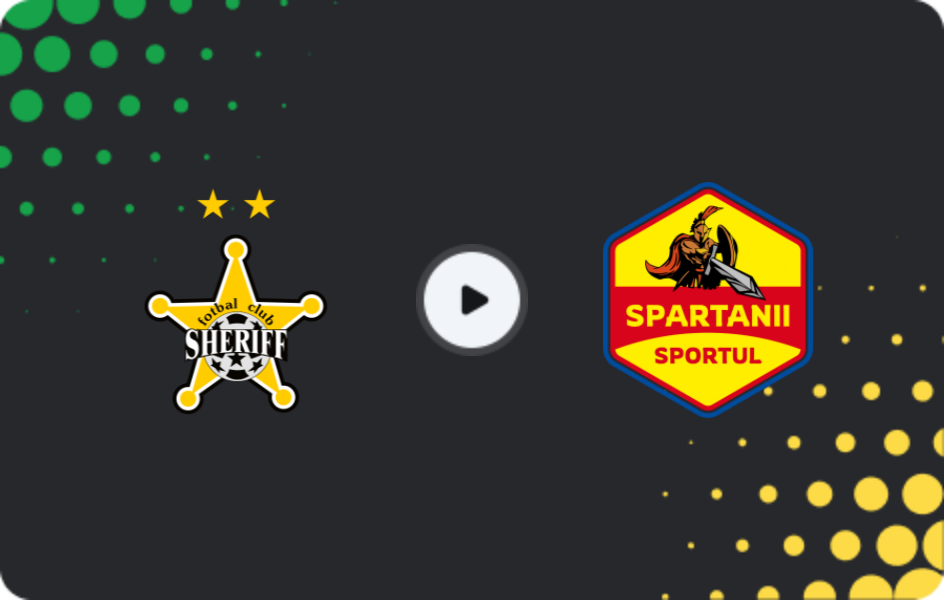 Where to watch Sheriff Tiraspol — Spartanii Selemet, Super Liga, 19.10.2025