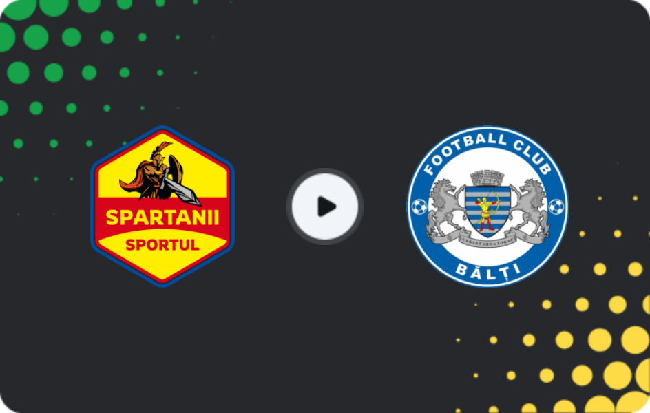 Where to watch Spartanii Selemet — CSF Bălți, Super Liga, 25.10.2025