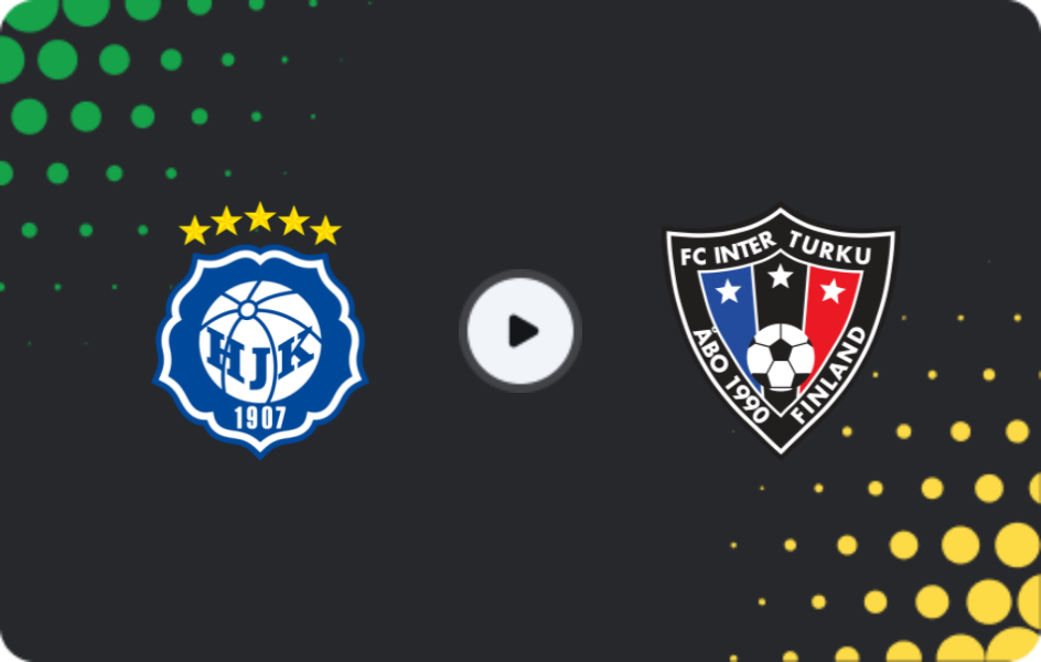 Where to watch HJK helsinki — Inter Turku, Veikkausliiga, 26.10.2025