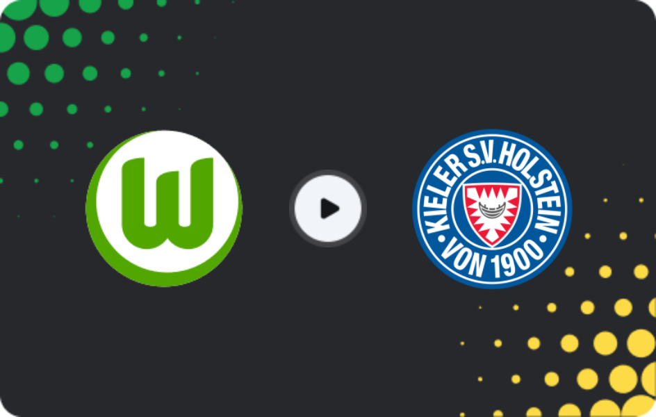 Where to watch VfL Wolfsburg — Holstein Kiel, DFB Pokal, 28.10.2025