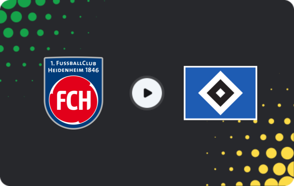 Where to watch Heidenheim — Hamburger, DFB Pokal, 28.10.2025