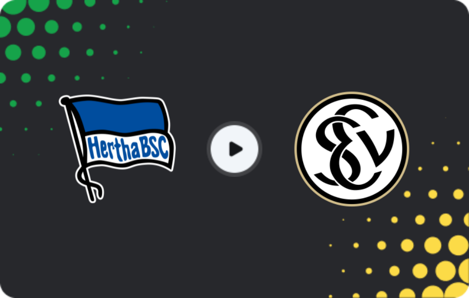 Where to watch Hertha — Elversberg, DFB Pokal, 28.10.2025