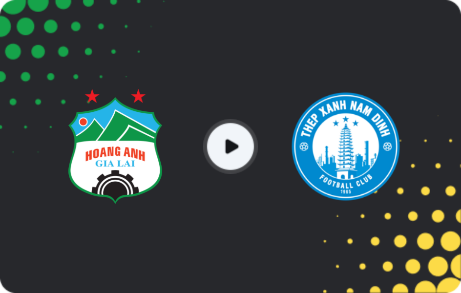 Where to watch Hoang Anh Gia Lai — Nam Dinh, V.League 1, 31.10.2025