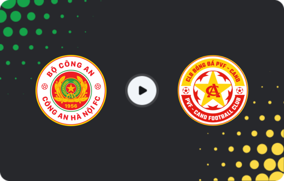 Where to watch Công An Hà Nội — PVF-Công An Nhân Dân, V.League 1, 31.10.2025