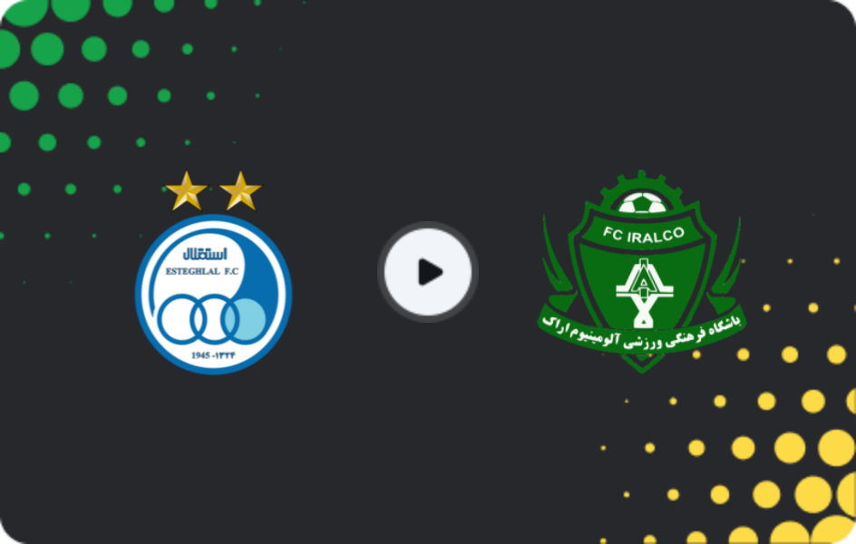Where to watch Esteghlal FC — Aluminium Arak, Persian Gulf Pro League, 31.10.2025