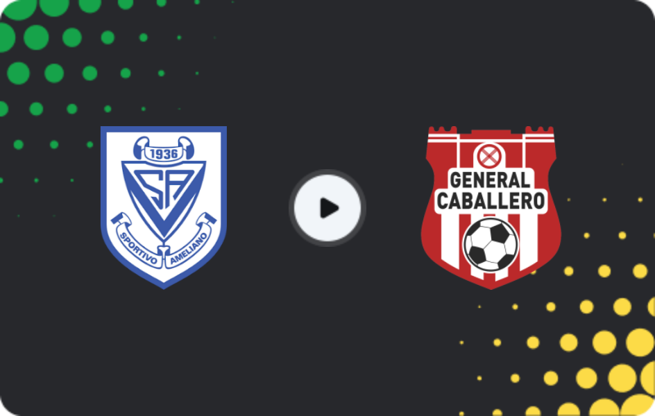 Where to watch Sportivo Ameliano — General Caballero, Division Profesional - Clausura, 27.10.2025