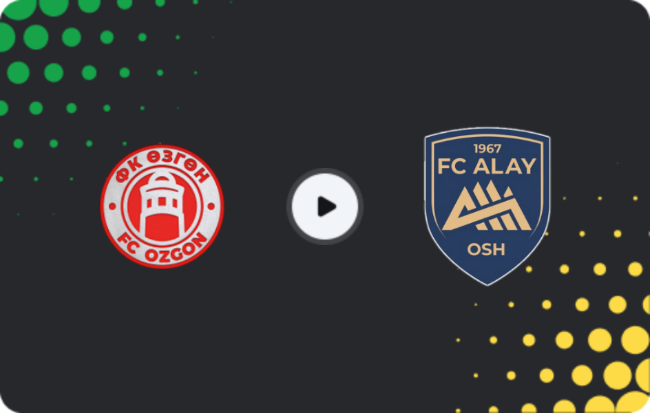 Where to watch Ozgon — Alay, Premier League, 30.10.2025