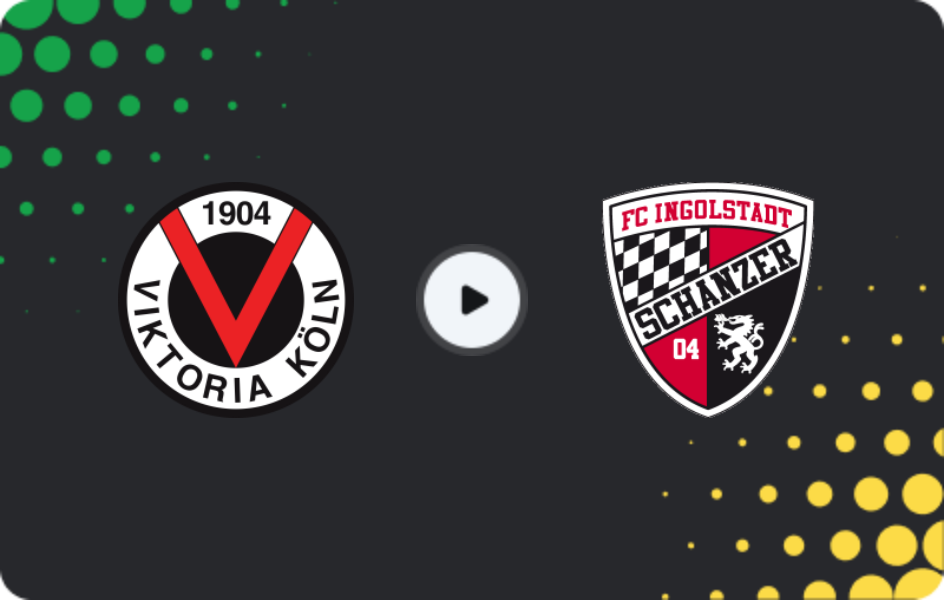 Where to watch Viktoria Köln — Ingolstadt 04, 3. Liga, 31.10.2025