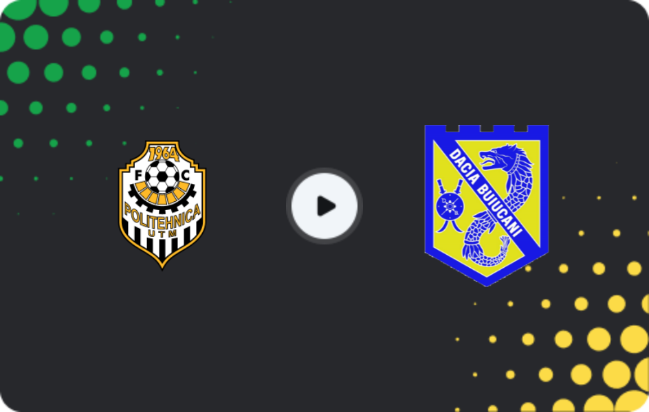 Where to watch Politehnica UTM — Dacia-Buiucani, Super Liga, 01.11.2025