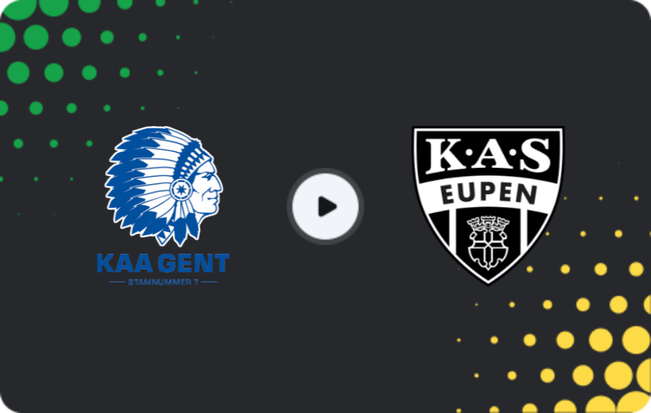 Where to watch KAA Gent II — AS Eupen, Challenger Pro League, 01.11.2025