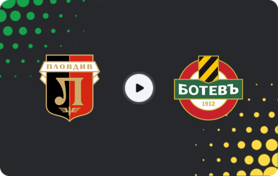 Where to watch Lokomotiv Plovdiv — Botev Plovdiv, First League, 01.11.2025