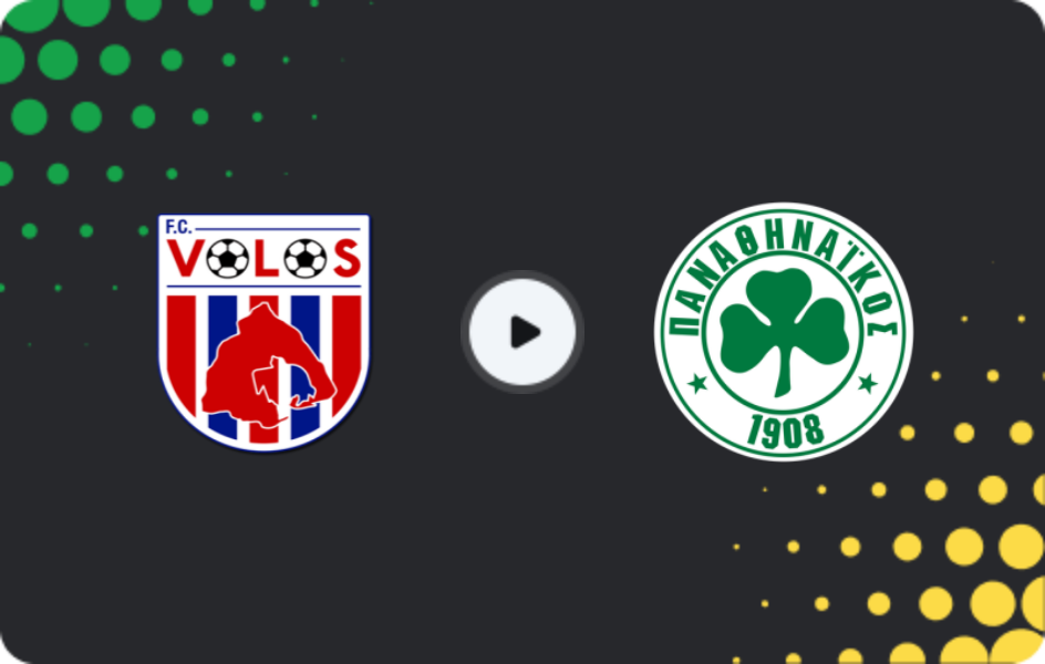 Where to watch Volos — Panathinaikos, Super League, 01.11.2025