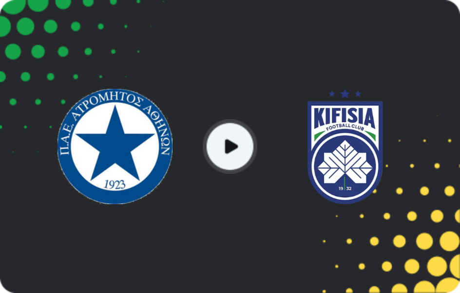 Where to watch Atromitos — Kifisia, Super League, 01.11.2025