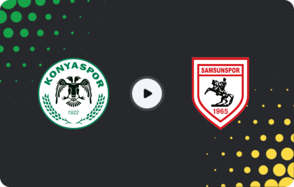 Where to watch Konyaspor — Samsunspor, Süper Lig, 02.11.2025