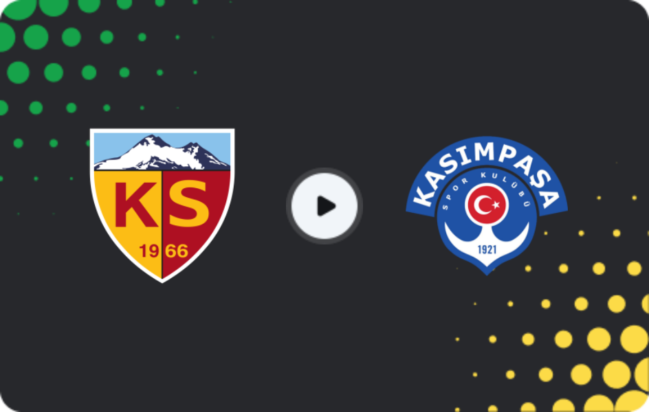 Where to watch Kayserispor — Kasimpasa, Süper Lig, 02.11.2025