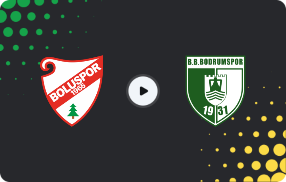 Where to watch Boluspor — Bodrumspor, TFF First League, 02.11.2025