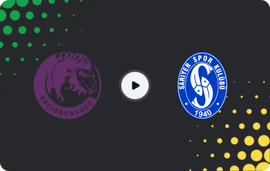 Where to watch Keçiörengücü — Sarıyer, TFF First League, 01.11.2025